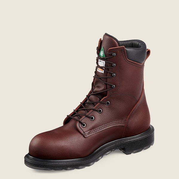 Red Wing Mens Safety Boots - Supersole® 2.0 - 8-inch Csa Toe - Burgundy - VQB812904